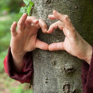 Format som hjärta mot stam